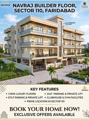 3 BHK Builder Floor For Sale in Mansha Orchid, Sector 110