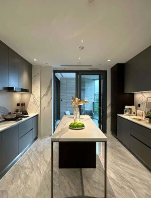 Kitchen in 3 BHK Apartment at Swapnashilp Apartment Balewadi, Balewadi – for Rent