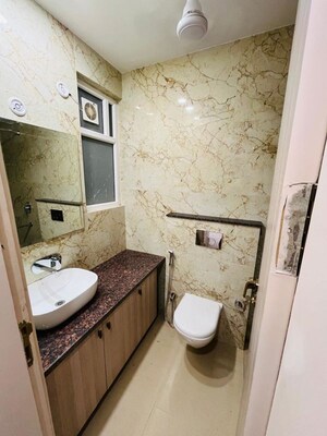 Bathroom in 2 BHK Builder Floor at Chattarpur – for Sale
