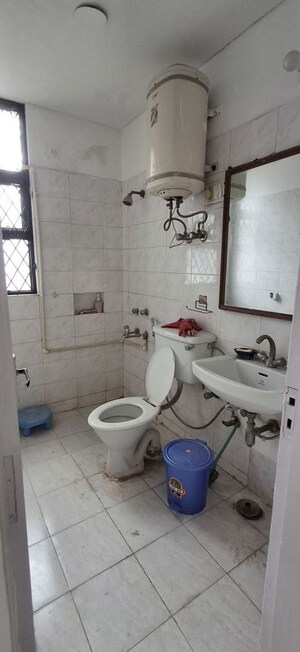 Bathroom in 2 BHK Builder Floor at Sushant Lok I – for Rent
