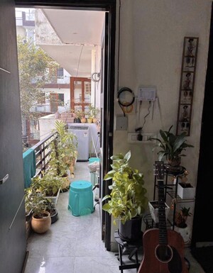Balcony in 2 BHK Builder Floor at Tagore Garden – for Rent