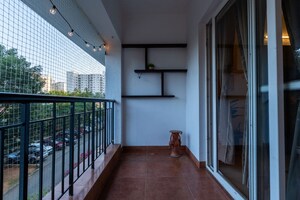 Balcony in 3 BHK Apartment at Adarsh Palm Retreat, Marathahalli Orr – for Rent
