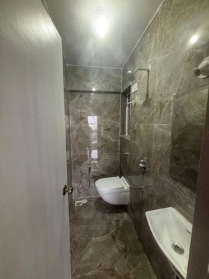 Bathroom in 1 BHK Apartment at Shraddha Classic, Bhandup West – for Rent
