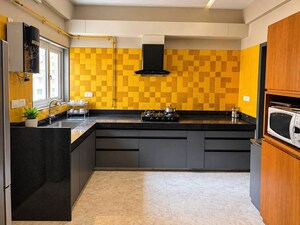 Kitchen in 3 BHK Apartment at Crescent Apartment Pali Hill, Bandra West – for Rent