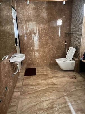Bathroom in 3 BHK Apartment at Crescent Apartment Pali Hill, Bandra West – for Rent