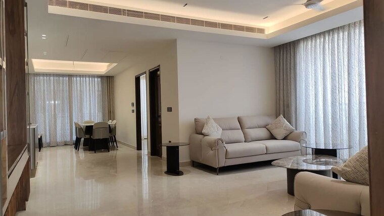 Living Room, central-park-the-orchard 3 Bedroom 2150 Sq.Ft. Builder Floor In Sohna Sector 33 Gurgaon 10690136