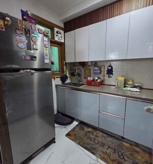 Kitchen in 3 BHK Builder Floor at Rajouri Garden – for Rent
