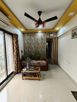 Living Room in 1 BHK Apartment at Sachin Horizon Classique, Ghodbunder Road – for Rent