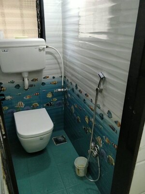 Bathroom in 1 BHK Apartment at New Anand Bhuvan CHS, Charai – for Rent