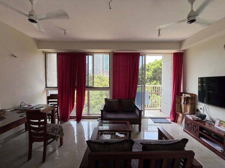Living Room, tata-serein 3 Bedroom 1550 Sq.Ft. Apartment In Pokhran Road No Two Thane 10690195