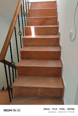 Staircase in 3.5 BHK Independent House at Sheikh Sarai – for Rent