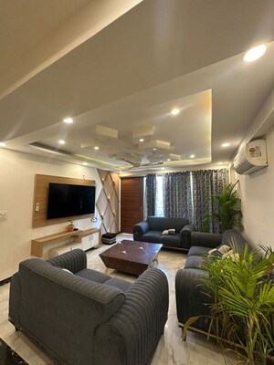 Living Room in 3 BHK Apartment at Freedom Fighters Enclave – for Rent