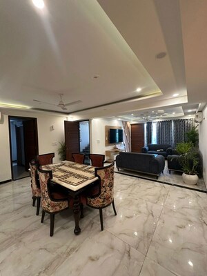 Living Room in 3 BHK Apartment at Freedom Fighters Enclave – for Rent
