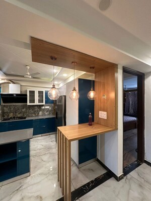 Kitchen in 3 BHK Apartment at Freedom Fighters Enclave – for Rent