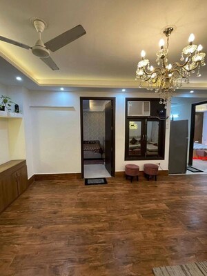 Living Room in 3 BHK Apartment at Freedom Fighters Enclave – for Rent