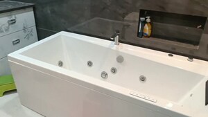 Bathroom in 3 BHK Apartment at Paradise  Sai Miracle, Kharghar – for Sale