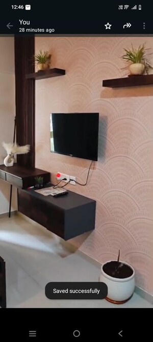 Living Room in 1 RK Apartment at Nyati Elysia, Kharadi – for Rent