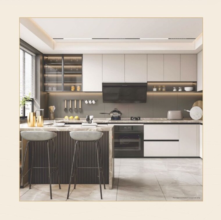 Kitchen, fusion-the-rivulet 4 Bedroom 2010 Sq.Ft. Apartment In Sector 12 Greater Noida Greater Noida 10687442