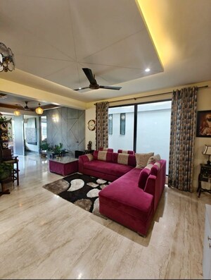 Living Room in 4 BHK Builder Floor at South City 2 – for Sale