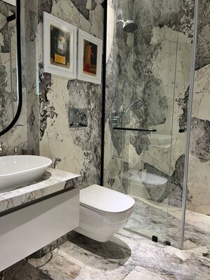 Bathroom in 4 BHK Apartment at Magarpatta Road – for Sale