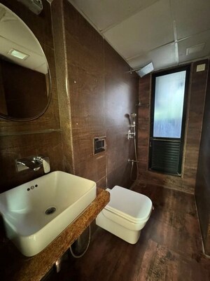 Bathroom in 3 BHK Apartment at Nav Palmyra Apartment, Khar West – for Rent