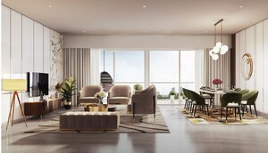 Living Room in 4 BHK Apartment at Godrej Skyline, Koregaon Park – for Sale