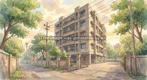  Apartment – Exterior View View at Kausar Baugh - for Sale