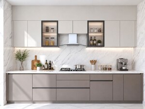 Kitchen in 4 BHK Builder Floor at Ansal Versalia Avante, Sector 67a – for Sale