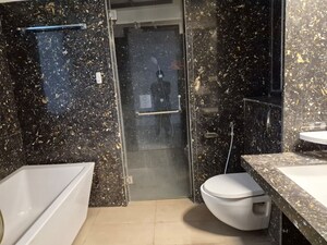 Bathroom in 3 BHK Apartment at Kundan Spaces Emirus, Baner – for Rent