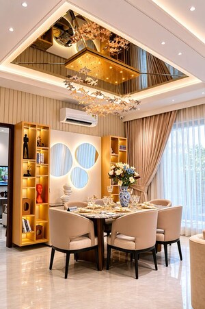Dining area in 3 BHK Apartment at Ramgarh Bhudda – for Sale