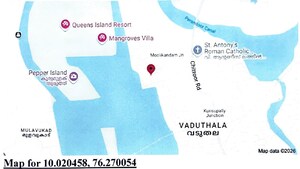  Independent House – Map Location View at Kanayannur - for Sale