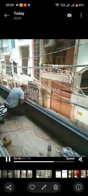Balcony in 3 BHK Builder Floor at Mahavir Enclave – for Sale