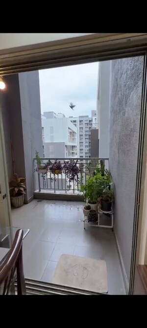 Balcony in 2 BHK Apartment at Bramhacorp F Residences, Kalyani Nagar – for Rent