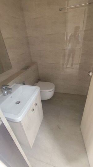 Bathroom in 2 BHK Apartment at Prescon Midtown Bay, Mahim West – for Rent