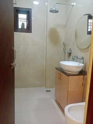 Bathroom in 2 BHK Builder Floor at Malviya Nagar – for Rent