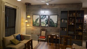 Living Room in 3 BHK Apartment at Century Ethos, Hebbal – for Rent