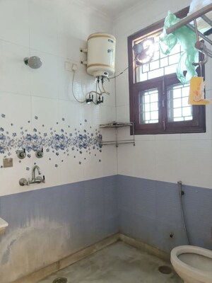 Bathroom in 3 BHK Builder Floor at Sukhdev Vihar – for Rent