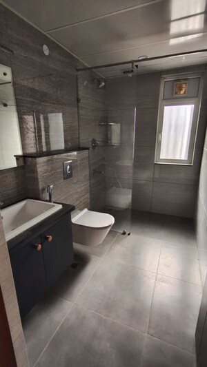 Bathroom in 4 BHK Apartment at Aparna Luxor Park, Kondapur – for Rent