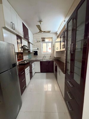 Kitchen in 2 BHK Apartment at Rail Vihar Apartment, Sector 15 – for Rent
