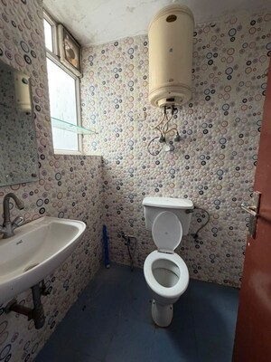 Bathroom in 2 BHK Apartment at Rail Vihar Apartment, Sector 15 – for Rent