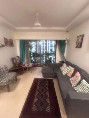 Living Room in 2.5 BHK Apartment at Lake Primrose, Powai – for Rent