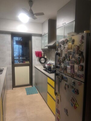 Kitchen in 2.5 BHK Apartment at Lake Primrose, Powai – for Rent