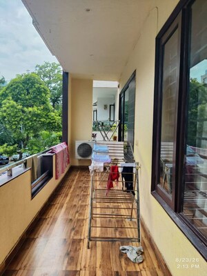 Balcony in 3.5 BHK Builder Floor at Malibu Town – for Rent
