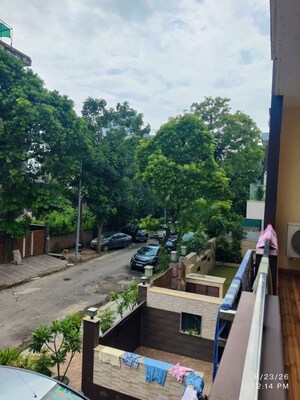 Balcony in 3.5 BHK Builder Floor at Malibu Town – for Rent