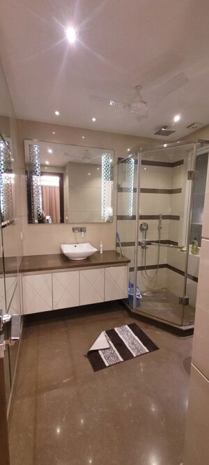 Bathroom in 2 BHK Apartment at Malviya Nagar – for Rent