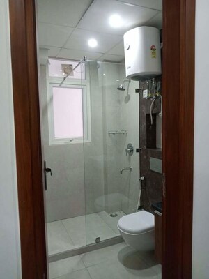 Bathroom in 1 BHK Builder Floor at Sushant Lok I – for Rent