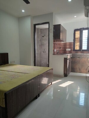 Kitchen in 1 RK Builder Floor at Mohit House, Sushant Lok I – for Rent
