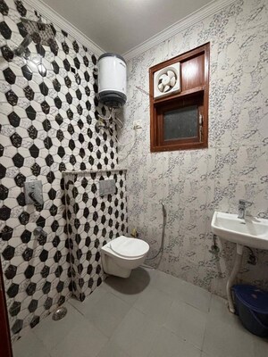 Bathroom in 1 BHK Apartment at Freedom Fighters Enclave – for Rent