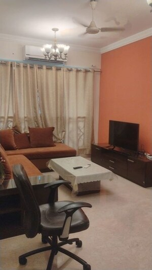Living Room in 3 BHK Apartment at Hiranandani Heritage Tower, Powai – for Rent