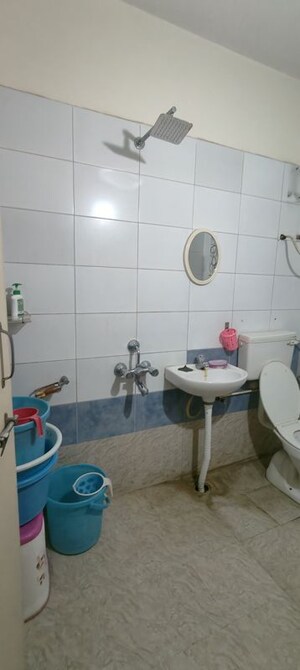Bathroom in 2 BHK Apartment at GK Rose Rythm, Pimple Saudagar – for Rent